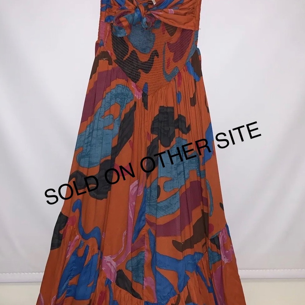 Free people strapless maxi dress